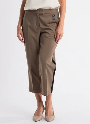 Pantalon 7/8 taille élastique taille normale marron SPORTALM femme