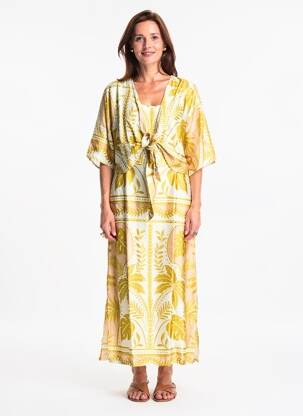 Robe longue manches courtes manches courtes vert BLEU BLANC ROUGE femme