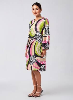 Robe courte manches 3/4 manches 3/4 noir JOSEPH RIBKOFF femme