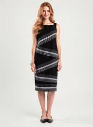 Robe mi-longue sans manche sans manche noir JOSEPH RIBKOFF femme