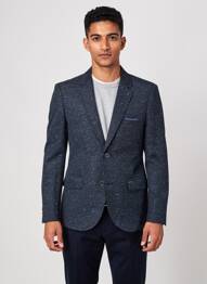 Blazer coupe cintrée bleu NO EXCESS homme