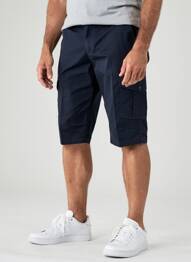 Bermuda stretch taille normale bleu LUIGI MORINI homme