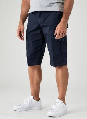 Bermuda stretch taille normale bleu LUIGI MORINI homme
