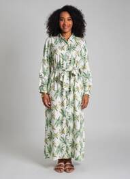 Robe longue manches longues manches longues vert EXQUISS'S femme