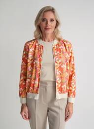 Veste casual fermeture zippée sur le devant rose BY ONE femme