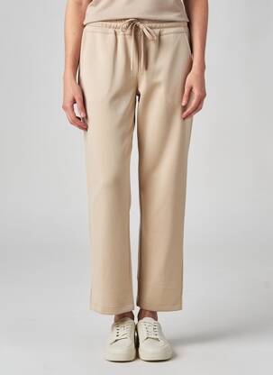Pantalon droit stretch taille normale beige FREDA femme