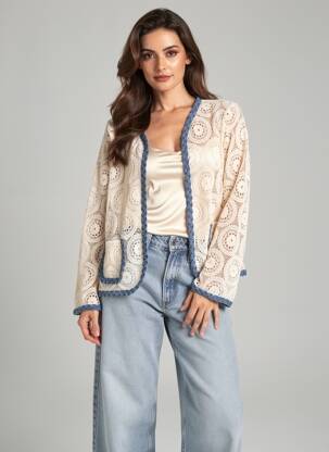 Veste casual coupe droite beige ONADO femme