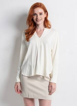 T-shirt manches longues manches longues beige GUITARE femme