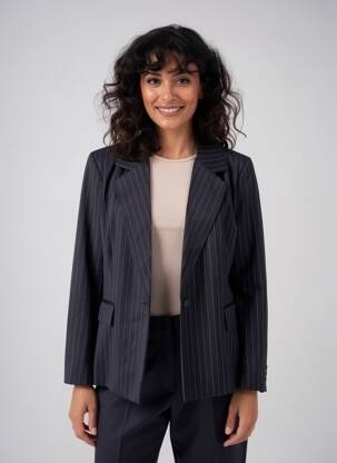 Blazer finition intérieure doublée bleu PAKO LITTO femme