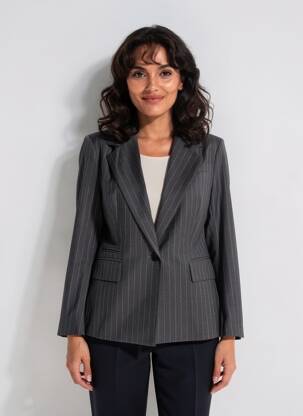 Blazer finition intérieure doublée gris PAKO LITTO femme