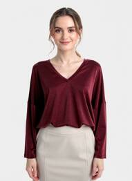 T-shirt manches longues manches longues rouge PAKO LITTO femme