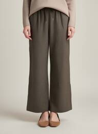 Pantalon droit taille élastique gris SEE U SOON femme