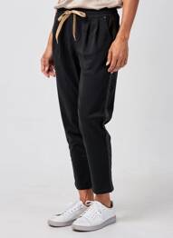 Pantalon 7/8 taille élastique noir PAKO LITTO femme