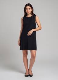 Robe courte sans manche sans manche noir GRACE & MILA femme