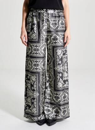 Pantalon large poches taille normale noir MOMONI femme