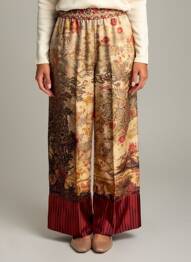 Pantalon large taille normale taille normale beige PIERRE LOUIS MASCIA femme