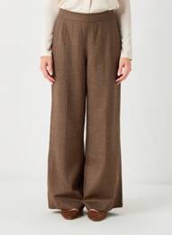 Pantalon large poches taille normale marron ATTIC AND BARN femme