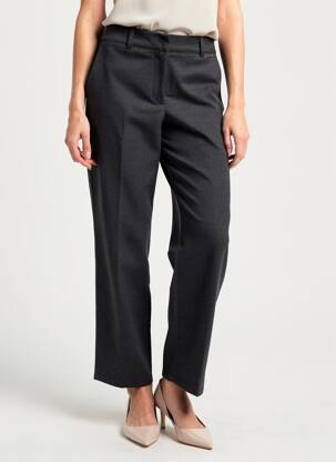Pantalon droit stretch taille normale gris SOUVENIR femme