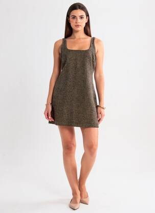 Robe courte sans manche sans manche noir IDANO femme