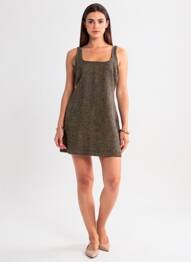 Robe courte sans manche sans manche noir IDANO femme
