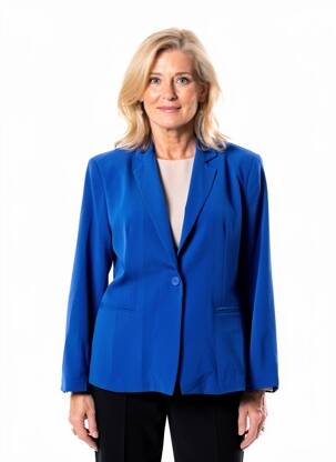 Blazer coupe cintrée bleu ANDAM femme