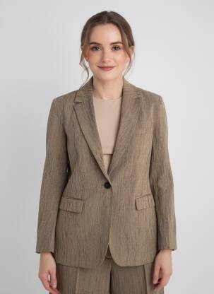 Blazer poches marron POMANDERE femme