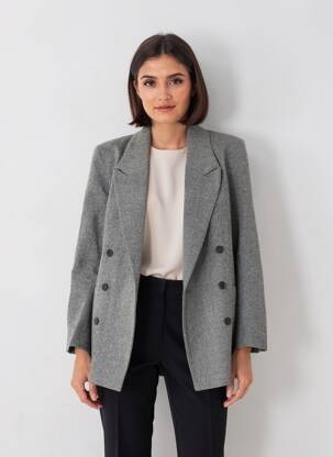 Blazer poches gris BELLE PIÈCE femme