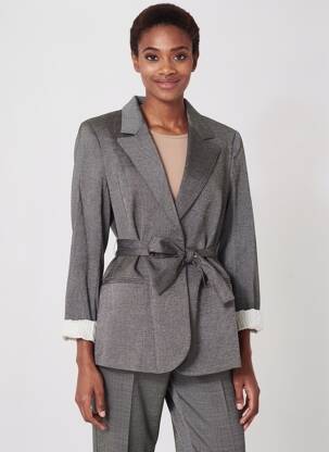 Blazer poches argent ATTIC AND BARN femme