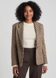 Blazer poches marron LAURENCE BRAS femme