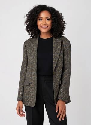 Blazer poches marron MARGAUX LONNBERG femme