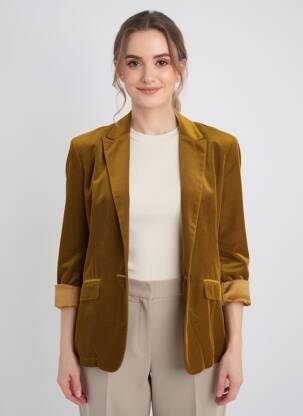 Blazer poches jaune FORTE-FORTE femme