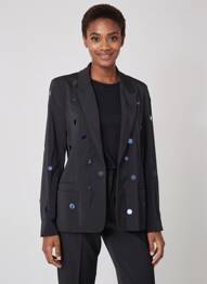 Blazer poches noir FORTE-FORTE femme