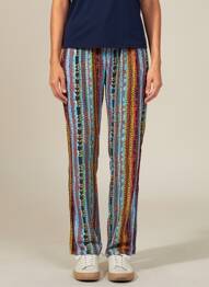 Pantalon droit taille élastique taille normale bleu J.STARS femme