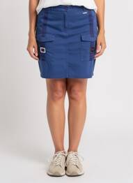 Jupe courte poches bleu AGATHE & LOUISE femme
