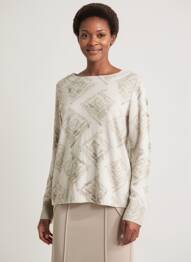 Pull stretch manches longues beige CECIL femme