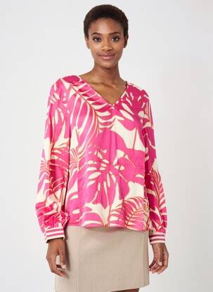T-shirt manches longues manches longues rose OUI femme