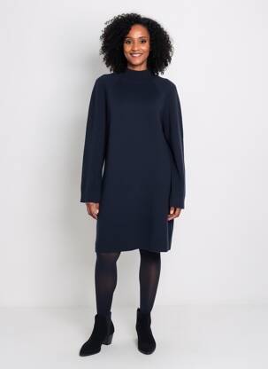 Robe pull col col montant manches longues noir GERARD DAREL femme