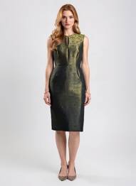 Robe mi-longue sans manche sans manche vert MAX MARA femme