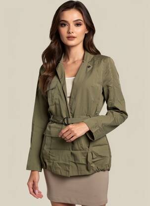 Veste casual col tailleur vert LPB LES PETITES BOMBES  femme