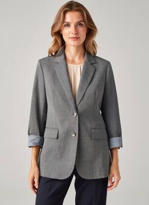 Blazer finition intérieure doublée gris RECC femme
