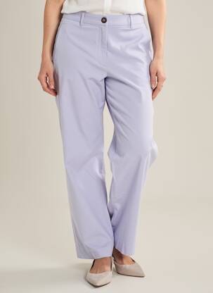 Pantalon droit stretch taille normale violet AMERICAN VINTAGE femme