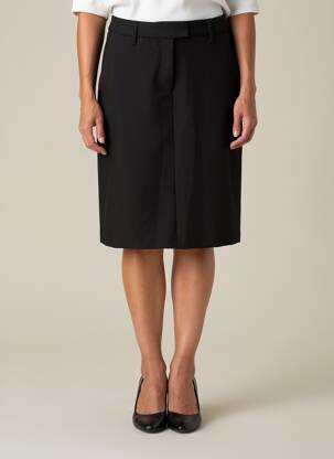 Jupe mi-longue doublure textile noir GARDEUR femme