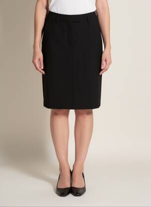 Jupe mi-longue doublure textile noir GARDEUR femme