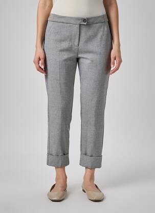 Pantalon 7/8 stretch taille normale gris EVA KAYAN femme
