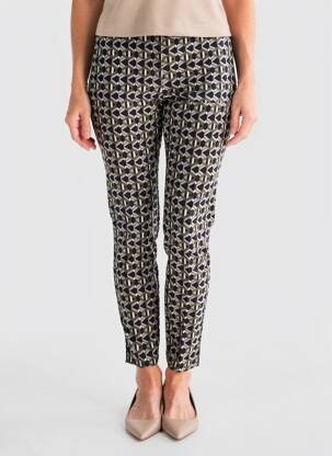 Pantalon slim taille élastique taille normale vert GARDEUR femme