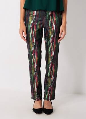 Pantalon slim taille élastique taille normale vert JOSEPH RIBKOFF femme