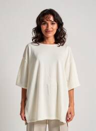 T-shirt manches 3/4 manches 3/4 beige CREAM femme
