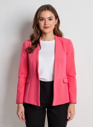 Blazer poches rose ZARA femme