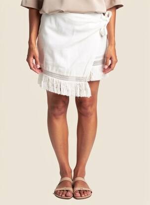 Jupe courte blanc MR MOOD femme