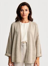 Gilet manches longues manches longues marron CREAM femme